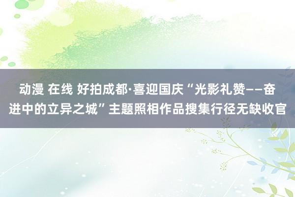 动漫 在线 好拍成都·喜迎国庆“光影礼赞——奋进中的立异之城”主题照相作品搜集行径无缺收官